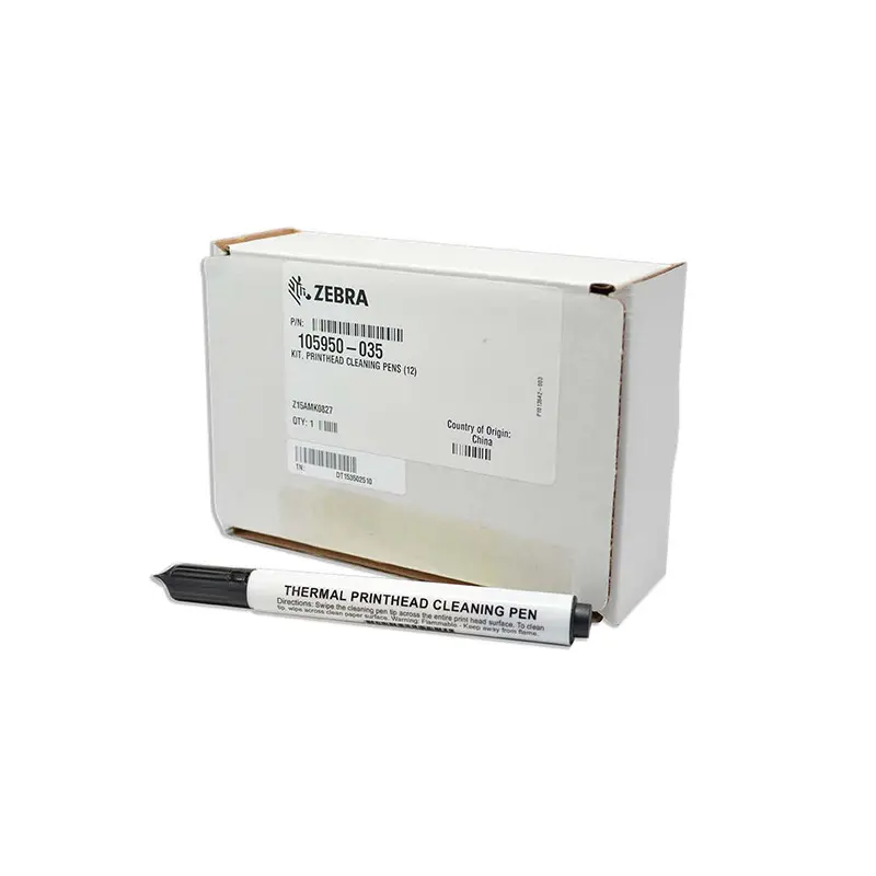 Bút lau đầu in máy in mã vach ( Gói 12 cái ), Mã: 105950-035, Hiệu Zebra