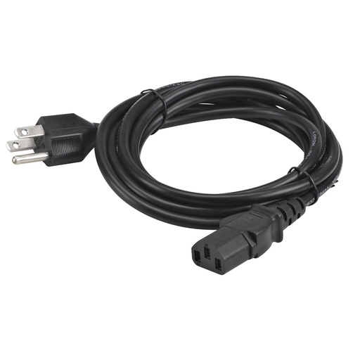 [23844-00-00R] AC line cord, grounded, 7.5 feet or 2.3 meters, 3-prong. Associated countries: Canada, Mexico, United States.