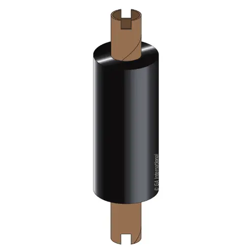 [RR64X74C0.5-1ZZ4] Zebra thermal transfer smudge proof resin ribbon – 2.5″ x 244′ #RR64X74C0.5-1ZZ4