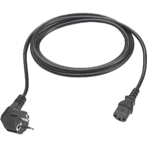 [50-16000-220R] AC line cord, 6 feet or 1.8 meters, grounded, 3-prong, CEE 7/7 plug. Associated regions: Europe, Abu Dhabi, Bolivia, Dubai, Egypt, Iran, Korea, Russia, Vietnam.
